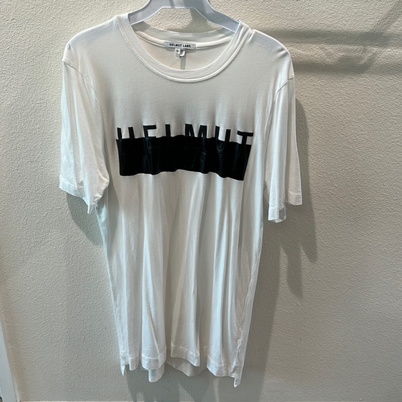 Women / Men Short Sleeve Helmut Lang T-shirt Blouse Tunic Top Medium Summer - Picture 1 of 3